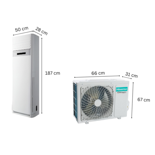 Split armoire Hisense AUF-24CR - 24000 BTU