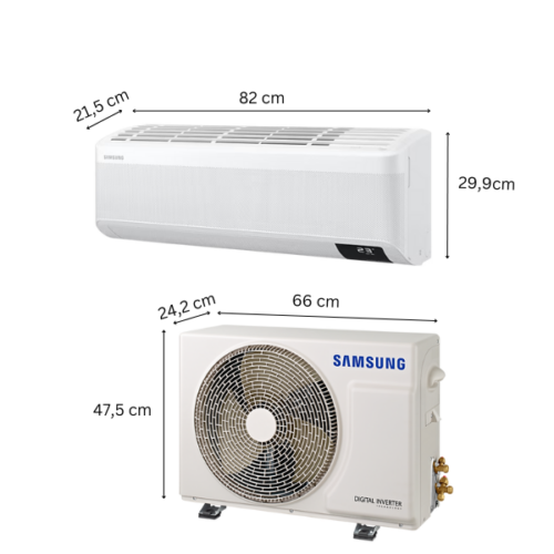 Split Samsung AR09TVHABWK - 9000 BTU - (Triple Inverter)