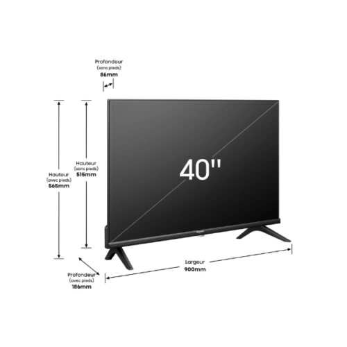 Téléviseur Hisense 40" 40A4K Smart Tv -Vidaa U