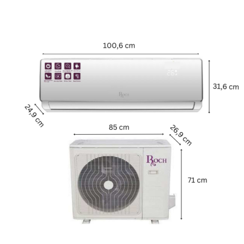 Split Inverter Roch RAC-S18R41-C - 18000 BTU- (Inverter)