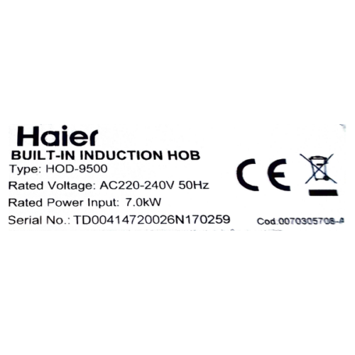 Plaque à induction Haier HOD-9500 - 4 zones