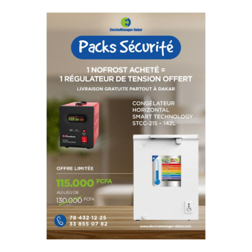 Congélateur horizontal Smart Technology - STCC-215 - 142L