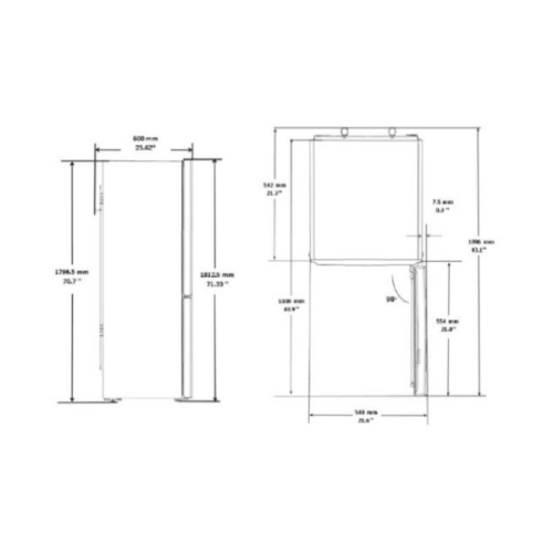 Réfrigérateur combiné Beko RCSA330K30SN - 300 L