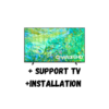 Téléviseur Samsung 85''85CU8000 Crystal UHD 4K Smart TV (2023)+Support+ Installation