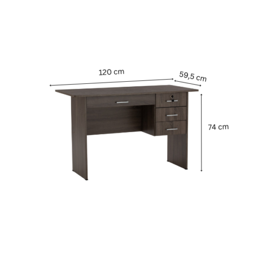 Table de Bureau ECO 4' - 124042 - (4 tiroirs)