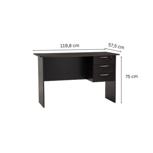 Table de Bureau ECO 4' - 1129060 - (3 tiroirs)