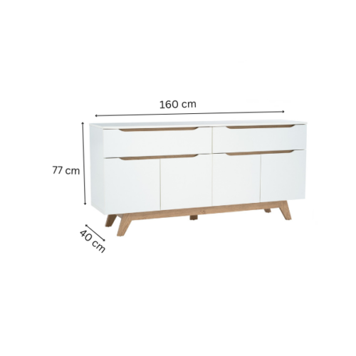 Commode MANDO 1.6M 173/171- 345058 - (4 compartiments)