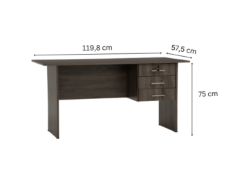 Table de Bureau ECO 4' - 124047 - (3 tiroirs)