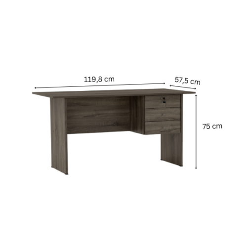 Table de Bureau ECO 4' - 124041 - (3 tiroirs)