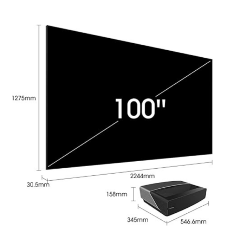 Téléviseur Hisense 100" 100L5 Smart Tv 4K -Vidaa (Laser Tv)