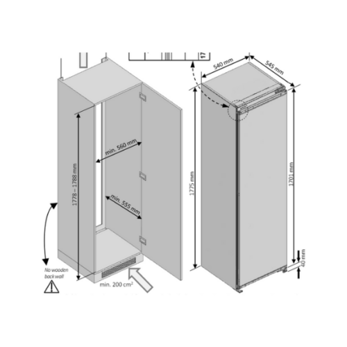 Réfrigérateur 1 porte Beko BSSA315K3SN - 309 L