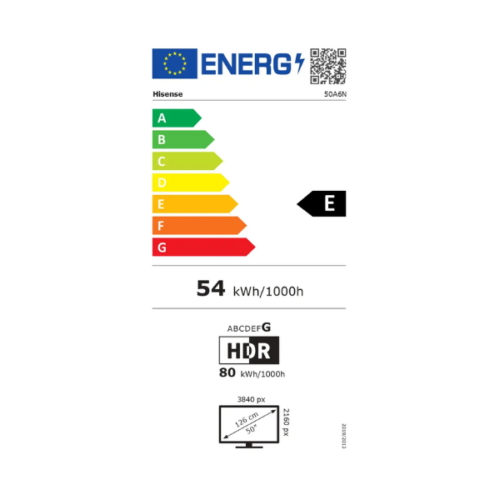 Téléviseur Hisense 50" 50A6N Smart Tv 4K -Vidaa U