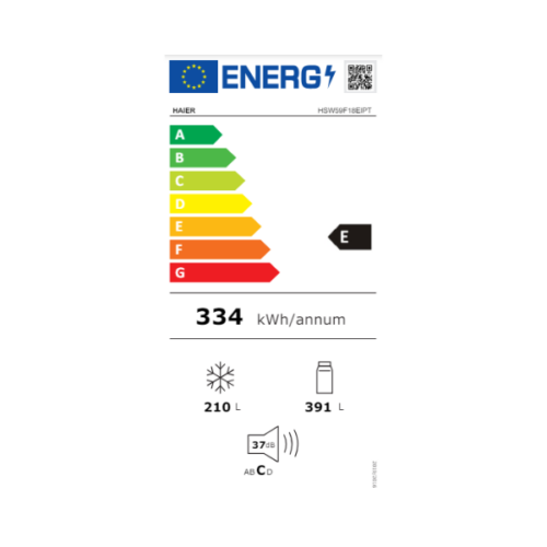 Side by Side  Haier HSW59F18EIPT - 601L - 2 Tiroirs (No Frost)