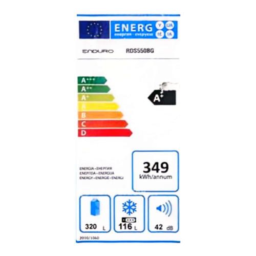 Réfrigérateur 2 portes Enduro RDS550BG - 550 L-(Defrost)