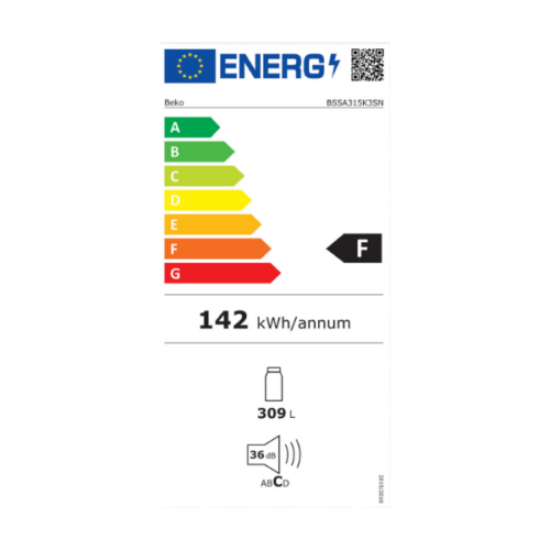 Réfrigérateur 1 porte Beko BSSA315K3SN - 309 L