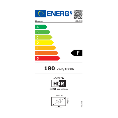 Téléviseur Hisense 100" 100U7K Smart Tv 4K -Vidaa (ULED-QUANTUM)