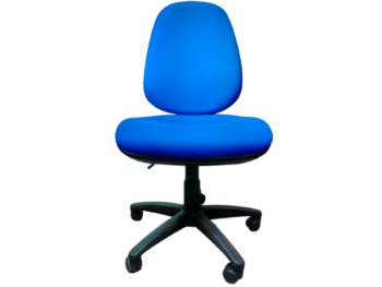 Chaise de bureau pivotante- Bleu- sans accoudoirs