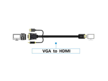 Câble VGA vers HDMI JH-Z140G - 2M