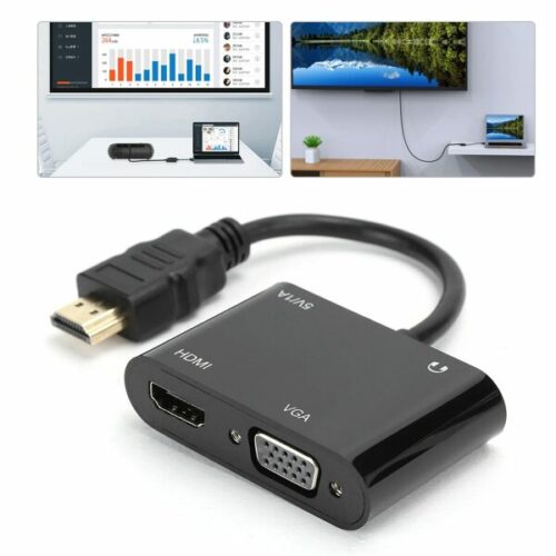 Convertisseur HDMI vers HDMI + VGA RS-HDHDVGA