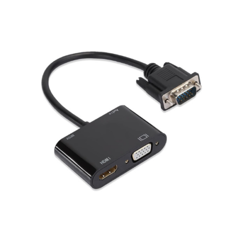 Adaptateur VGA vers HDMI+VGA RS-VGAHDVGA