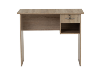 Table de Bureau ECO 3' finition Sonoma 123017 - (1 tiroirs + espace de rangement)