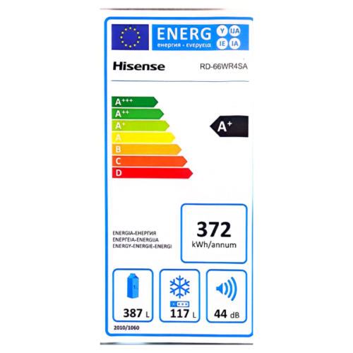 Réfrigérateur 2 portes Hisense RD-66WR4SA- 504L - Inverter (NoFrost)