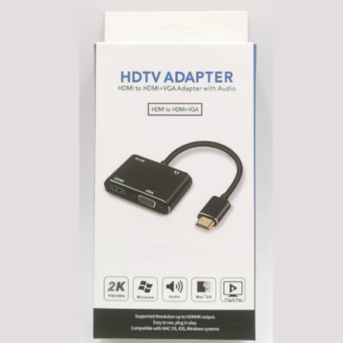 Convertisseur HDMI vers HDMI + VGA RS-HDHDVGA