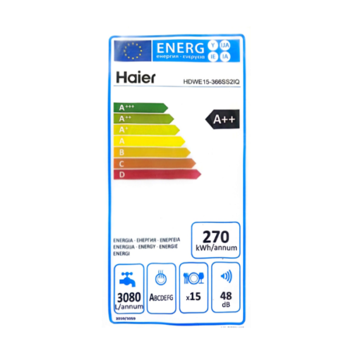 Lave-vaisselle Haier HDWE15-366SS21Q-15 couverts