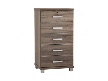 Commode de rangement 5 Tiroirs NAOMI finition Sonoma- 351005