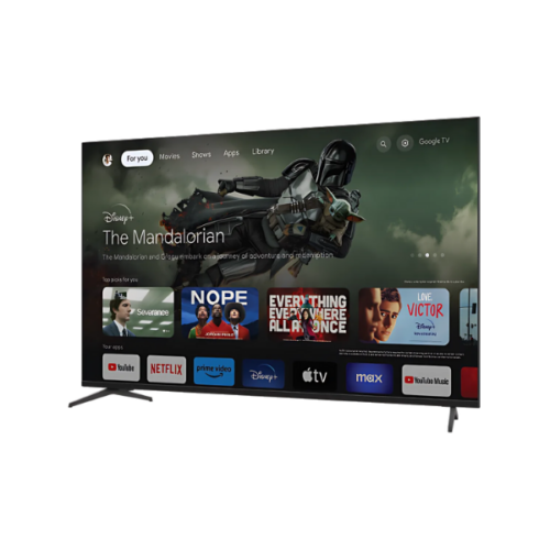 Téléviseur Sharp 75" 4T-C75FJ1NX - Smart Tv 4K - Avec Google Tv - 4K UHD - 75 pouces