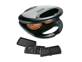 Grill à Sandwich et Gauffrier Black & Decker TS2090 - 3-en-1