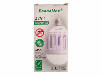 Lampe LED Economax B22 Anti-insectes 2 en 1 - 15W