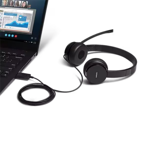 Casque stéréo USB Lenovo 100 - L09