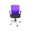 Chaise de bureau pivotante - mixte Violet/Noir