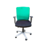 Chaise de bureau pivotante- mixte Vert/Noir