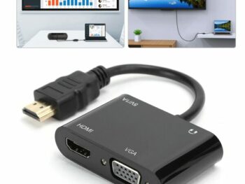 Convertisseur HDMI vers HDMI + VGA RS-HDHDVGA