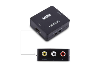 Mini convertisseur HDMI vers AV S-VIDEO RS-HDAVSVID