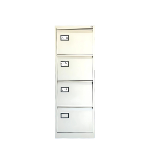 Étagère de bureau avec 4 tiroirs - Blanc