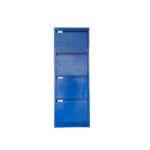 Étagère de bureau avec 4 tiroirs - Bleu