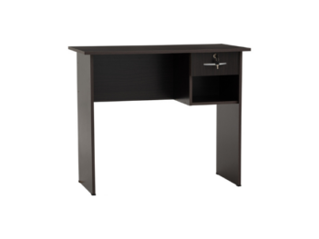 Table de Bureau ECO 3' finition Light Cappuccino 1119027- (1 tiroirs + espace de rangement)