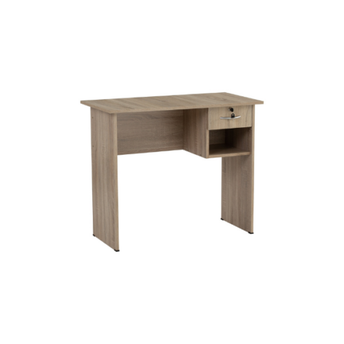 Table de Bureau ECO 3' finition Sonoma 123017 - (1 tiroirs + espace de rangement)