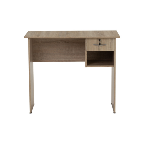 Table de Bureau ECO 3' finition Sonoma 123017 - (1 tiroirs + espace de rangement)