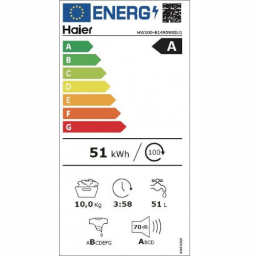 Machine à laver HAIER - 10kg -HW-100-B14595S8