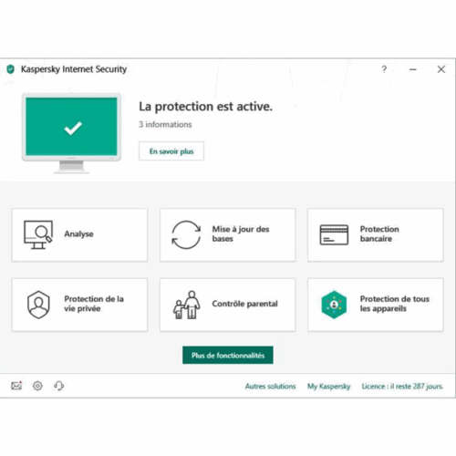 Antivirus Kaspersky internet security 2 postes