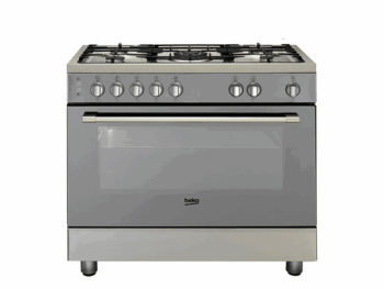 Cuisinière à gaz Beko GG15121DXPR - 5 feux INOX