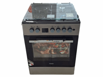 Cuisinière mixte Haier HCR2031EESB - 4 feux - four électrique