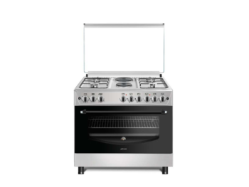 Cuisinière mixte Astech EL42GEL 90x60-6 feux (4 feux à gaz-2 électrique) Ino -four à gaz