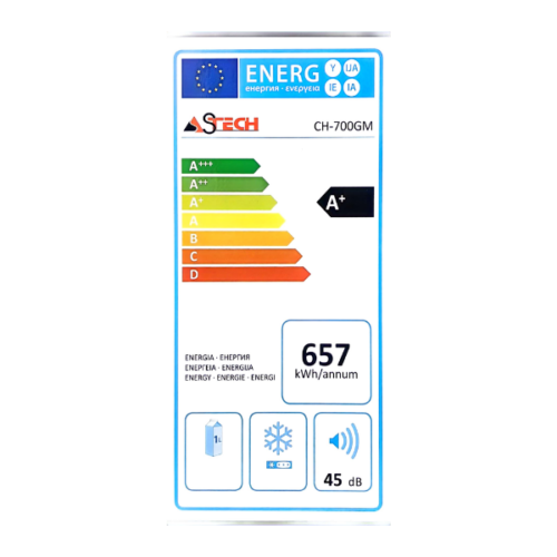 Congélateur horizontal Astech CH700GM - 503L