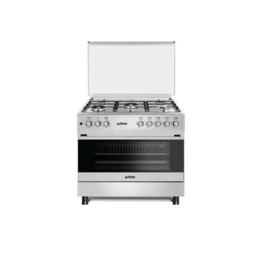 Cuisinière mixte Astech CK97MS 90x60 -5 feux à gaz & Four Electrique