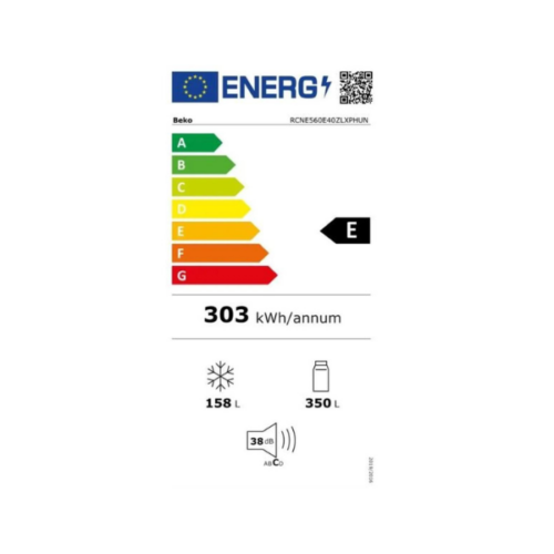 Réfrigérateur combiné Beko RCNE560E40ZLXPHUN - 508L - Neofrost - 3T